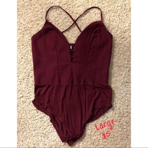 Merlot bodysuit
